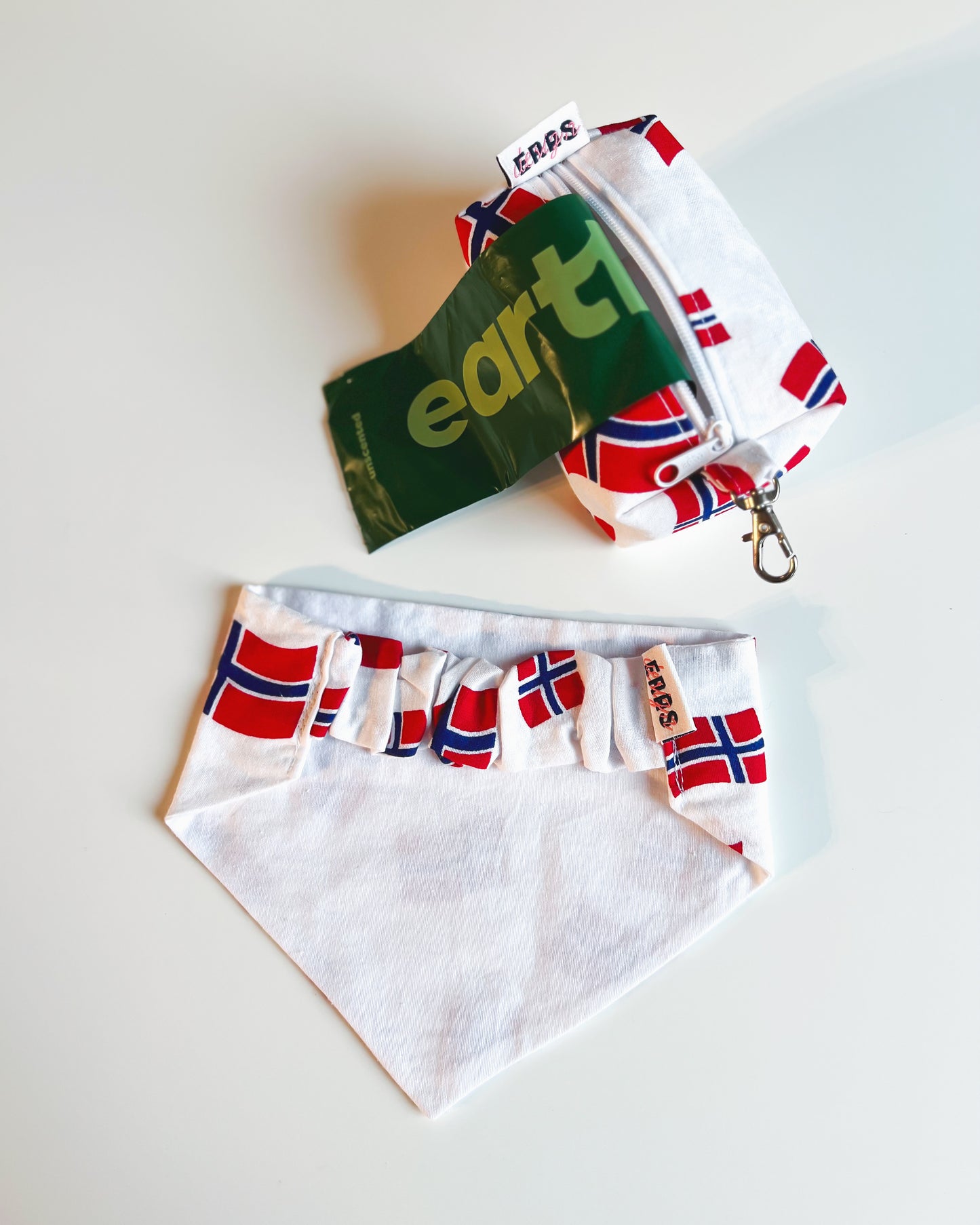 Norgesflagg mini boxy pouch