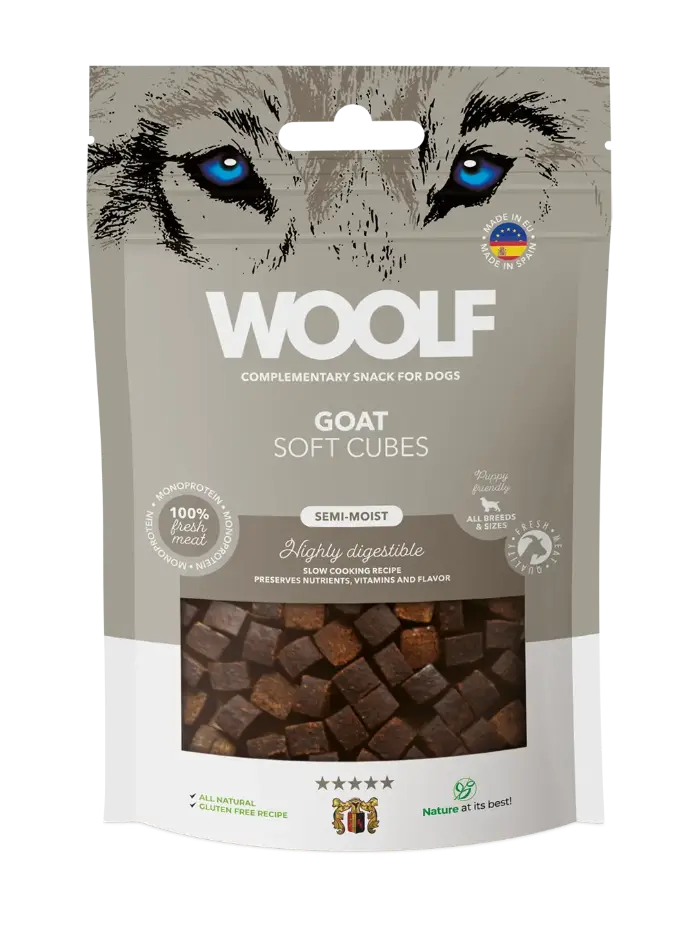 Woolf - soft cubes geit 100g