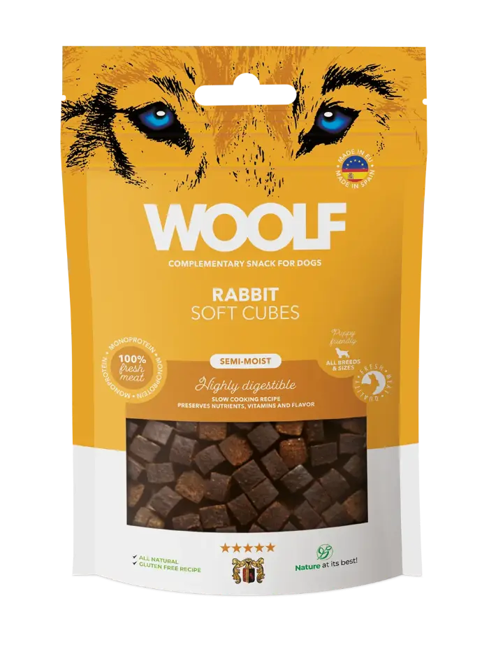 Woolf - soft cubes kanin 100g