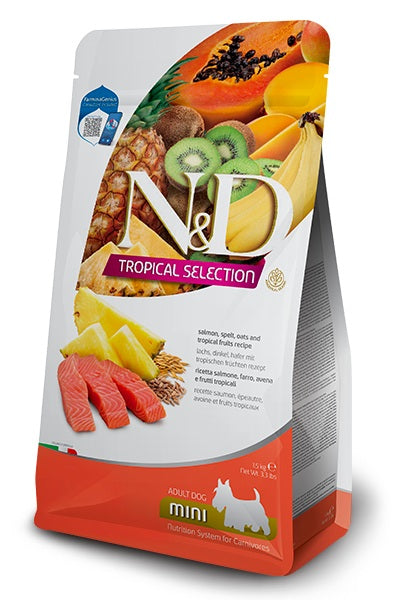 Farmina dog tropical selection salmon - adult mini, 5 kg
