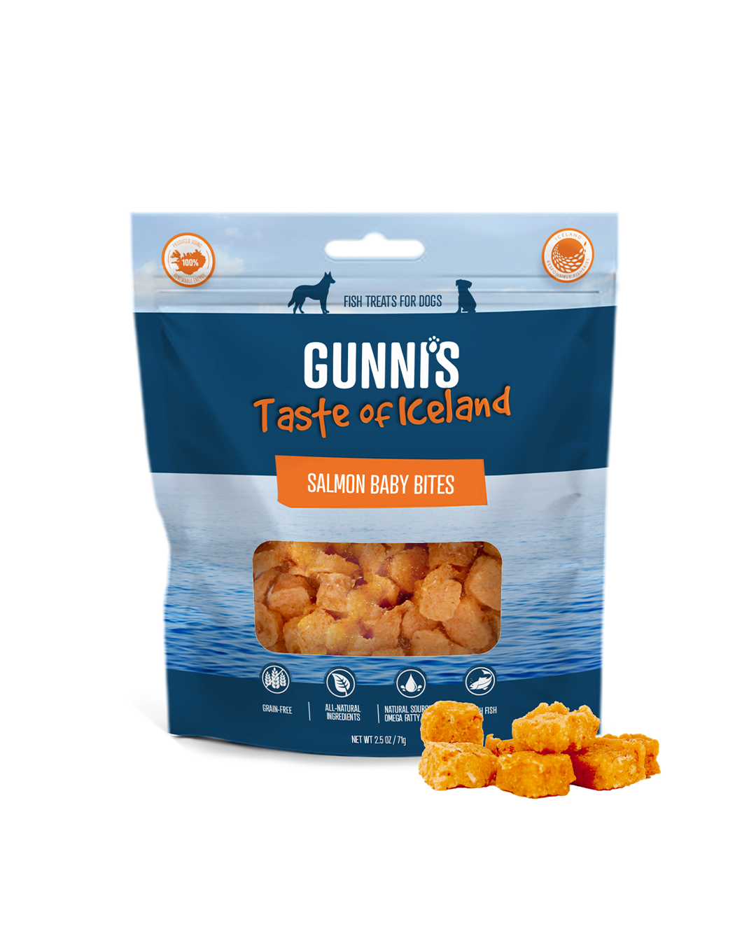 GUNNI´S laks treningsgodbiter 85g