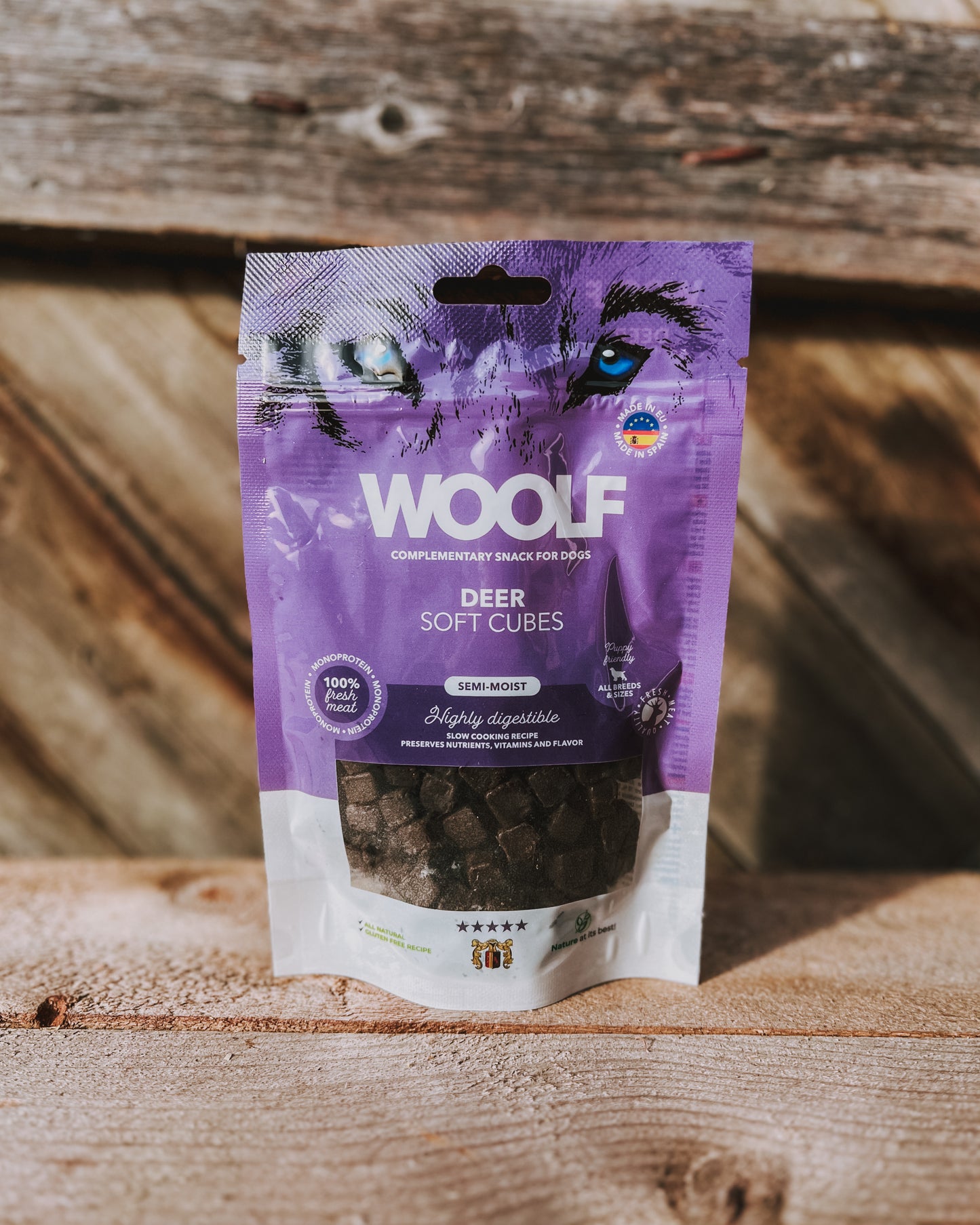 Woolf - soft cubes hjort 100g