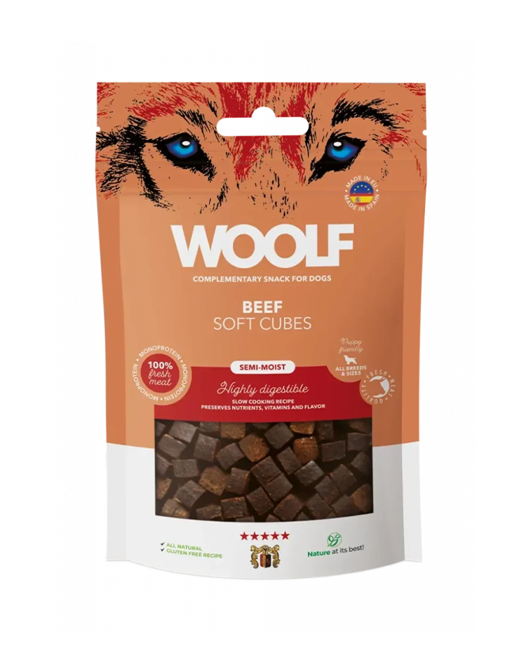 Woolf - soft cubes okse 100g
