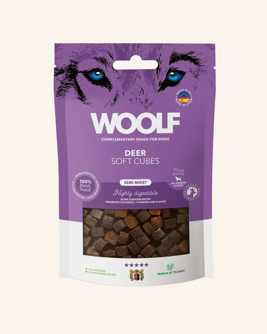 Woolf - soft cubes hjort 100g