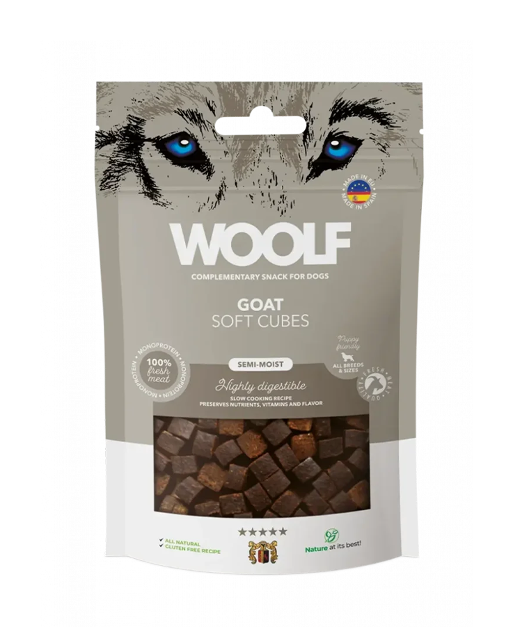 Woolf - soft cubes geit 100g