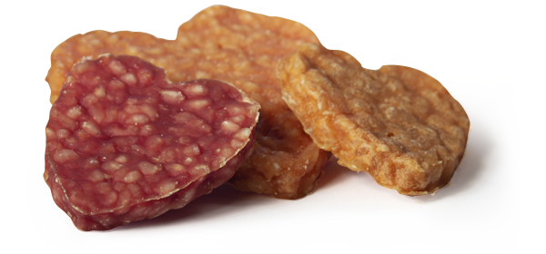 Woolf - hjerter av and eller kylling med ris 100g