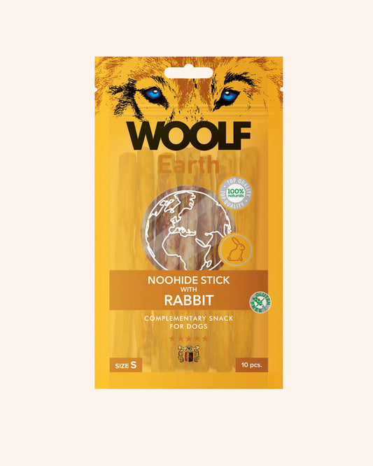 Woolf noohide S kanin sticks 10 stk 13cm