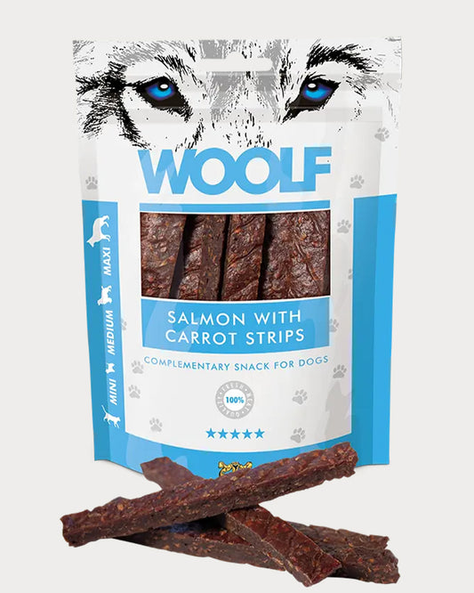 Woolf - salmon with carrot strips 100g