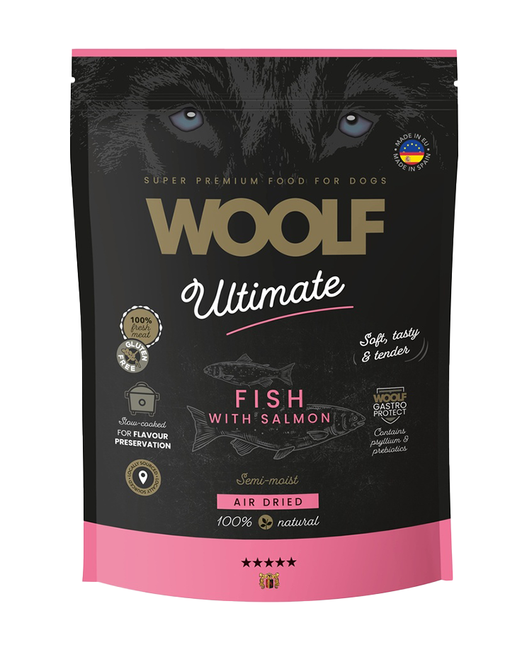 Woolf - ultimate dog food fish with salmon 1kg